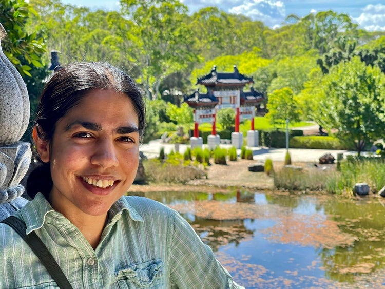 Photo of Elizabeth Pacheco, a native of Texas who started her first Post Doctoral Fellowship at Western Sydney University