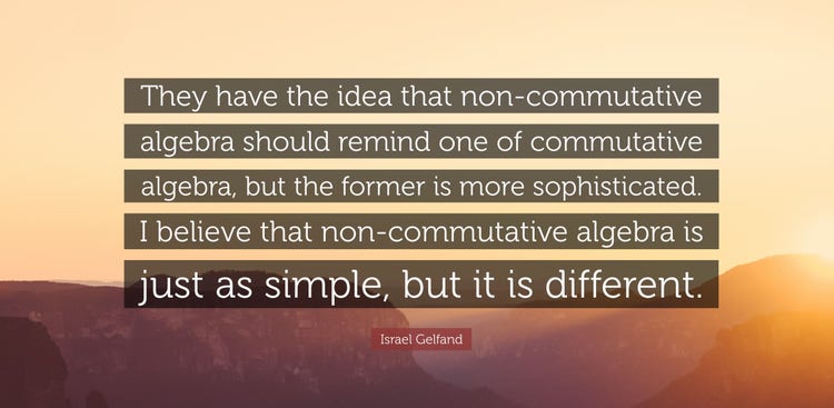 Noncommutative Algebra