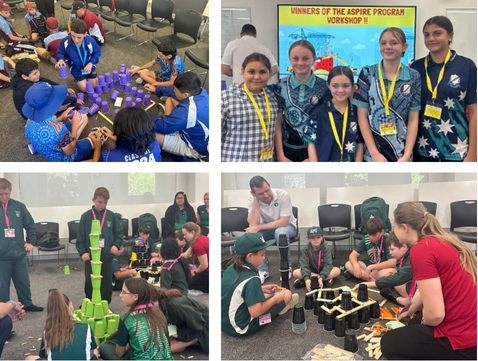 photos of event attendees participating in activities