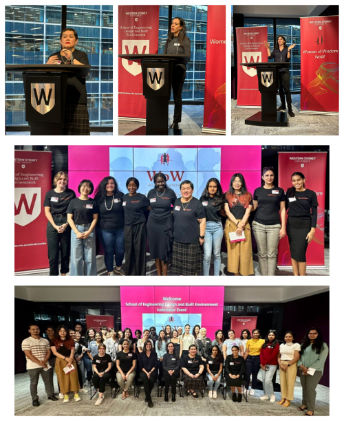 collage of photos showing event attendees and speakers