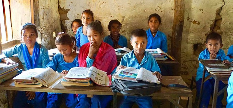 Indian school children