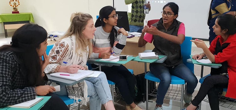 Classes at Lucknow University, India