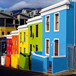 Colourful houses in Bo Kaap, South Africa