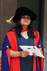 Priyanka at graduation.