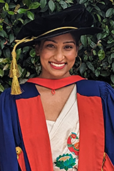 Piumee at graduation.