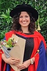Beatriz at graduation.