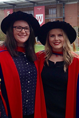 Lauren & Kate at graduation.