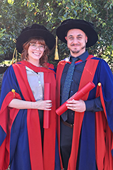 Sam and Andrew at graduation.