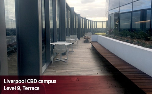 Liverpool CBD Campus, Level 9, Terrace