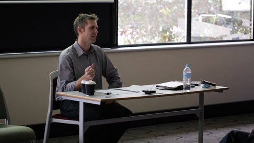 Matt McGuire Presenting His Paper